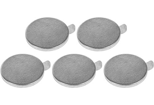 Connex Neodym-Scheibenmagnet - Ø 20 x 2 mm - Selbstklebend - 5 Stück im praktischen Set - Extra starker Magnet - 2 kg Haftkraft - Für Haushalt & Werkstatt / Powermagnet / Klebemagnet / DY7100027 von Connex