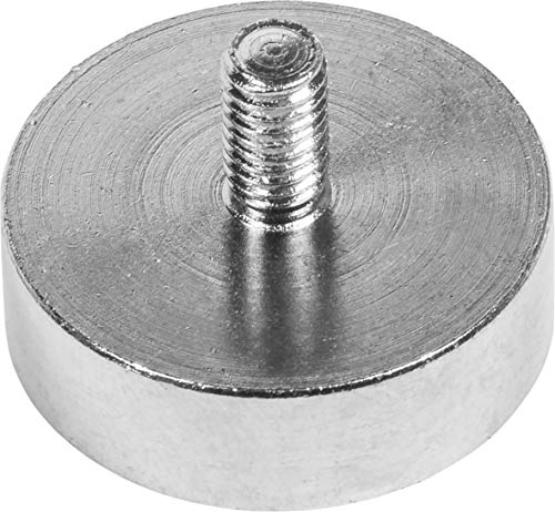 Connex Neodym-Topfmagnet - Mit M5 Außengewinde - Ø 25 x 8 mm - 1 Stück - Extra starker Magnet - 22 kg Haftkraft - Zum Einschrauben von Haken & Ösen / Powermagnet mit Gewinde / Supermagnet / DY7100019 von Connex