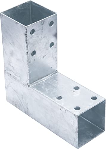 Connex Pfostenecke einfach - 200 x 185 mm 70° - chromfarbig - feuerverzinkt - 2 Hülsen - 1 Stück / Pfostenverbinder / Holzverbinder / Balkenverbinder / HV4246 Connex Pfostenecke einfach - 200 x 185 mm 70° - chromfarbig - feuerverzinkt - 2 Hülsen - 1 Stück / Pfostenverbinder / Holzverbinder / Balkenverbinder / HV4246 von Connex