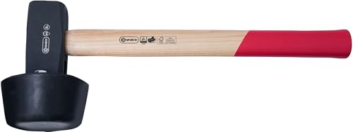 Connex Plattenverlegehammer 2400 g - rot / schwarz - mit Holzstiel aus Hickory - mit austauschbarem Gummi-Schlagkopf 110 mm Ø / Hammer / Schonhammer / Pflasterhammer / COX622256 Connex Plattenverlegehammer 2400 g - rot / schwarz - mit Holzstiel aus Hickory - mit austauschbarem Gummi-Schlagkopf 110 mm Ø / Hammer / Schonhammer / Pflasterhammer / COX622256 von Connex