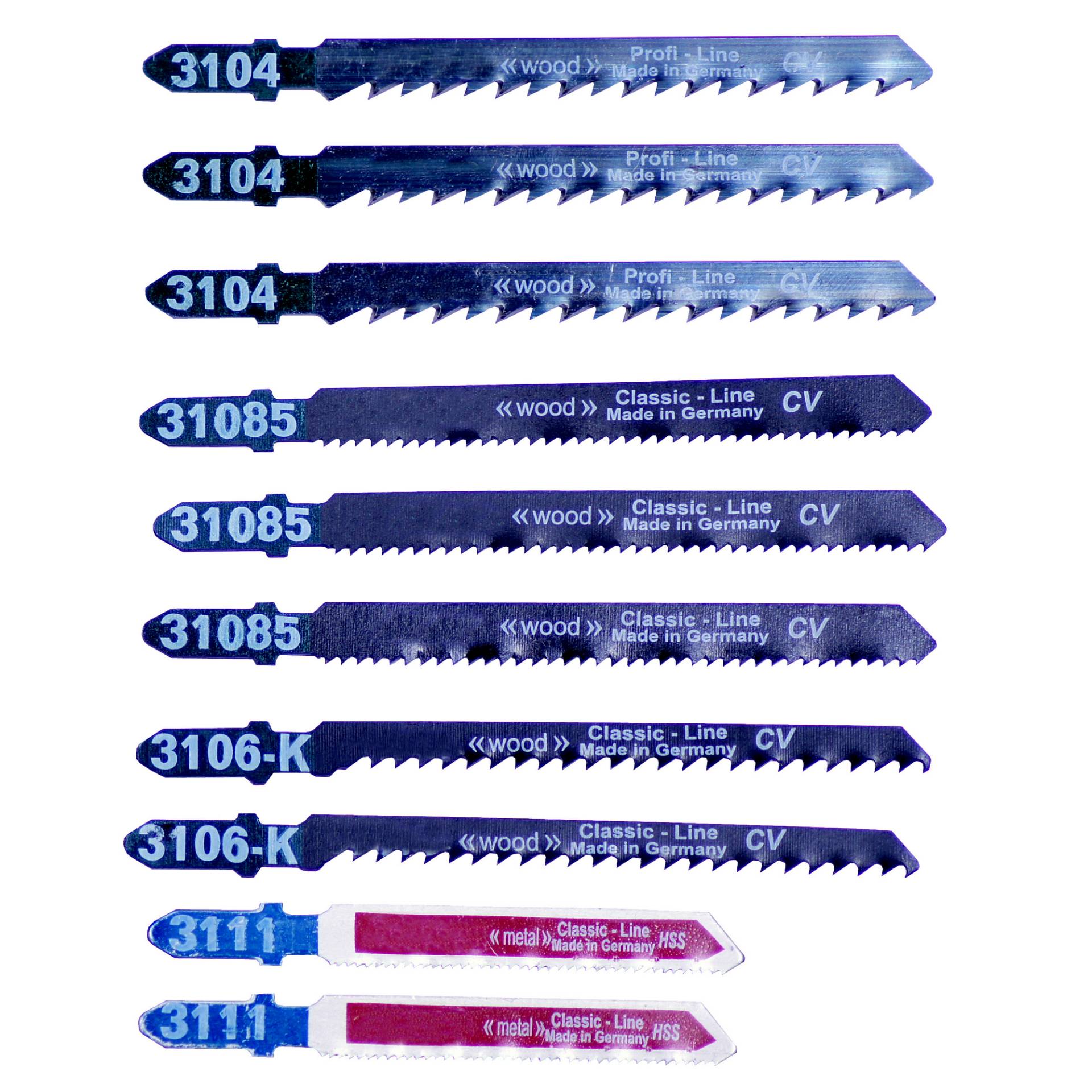 Connex Stichsägeblatt-Set 'Basic' 10 Stück Connex Stichsägeblatt-Set 'Basic' 10 Stück von Connex