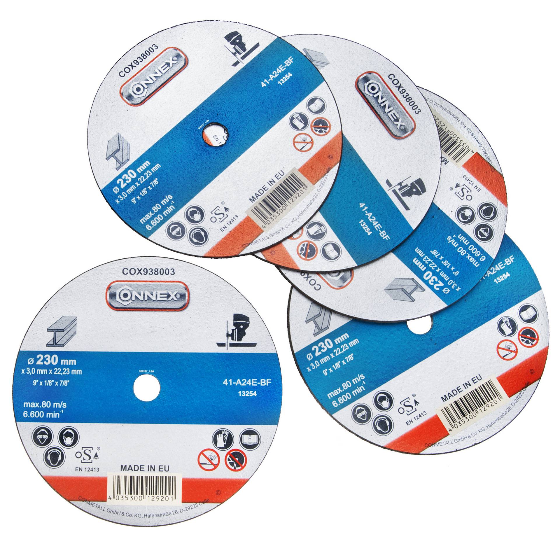 Connex Trennscheibe Metall 230 mm 5 Stück Connex Trennscheibe Metall 230 mm 5 Stück von Connex
