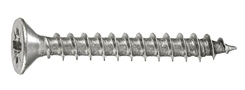 Connex Universalschrauben 3,5 x 20 mm - 1 kg Großpack - Senkkopf - PZ Pozidriv-Antrieb - Vollgewinde - Edelstahl rostfrei / Schrauben-Set / Schrauben im Beutel / KL3173520 von Connex