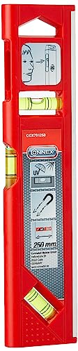 Connex Wasserwaage Magnet 25 cm ABS/Alu, COX791250, Rot von Connex