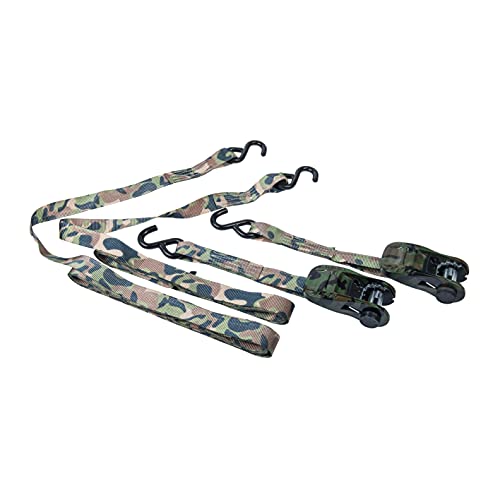 Connex Zurrgurt - Praktisches Set mit 2 Stück - Zweiteilig - 4,5 m x 25 mm - 500 kg maximale Belastbarkeit - Mit Spannratsche & S-Haken - Aus Polyester / Spanngurt / Ladungssicherung / B34464 von Connex