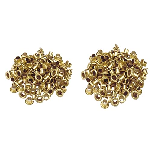 Eyelets Brass B 5.0 mm Pack of 100 & Brass Eyelets Size A 4.5mm Pack of 100 von Connex