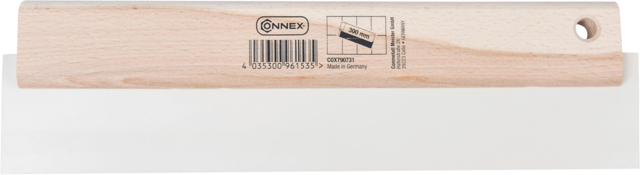 Fugengummi 300 mm weiß Abriebfestes Gummiblatt weiß mit Holzrücken von Connex