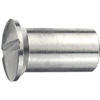 Weitere - connex Hülsenmutter M4 x 14 mm Messing vernickelt - 6 Stück Muttern von WEITERE