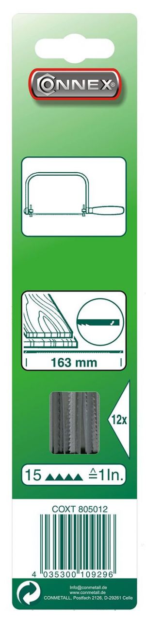 Sägeblatt 163 mm für Holz 12 Stück von Connex