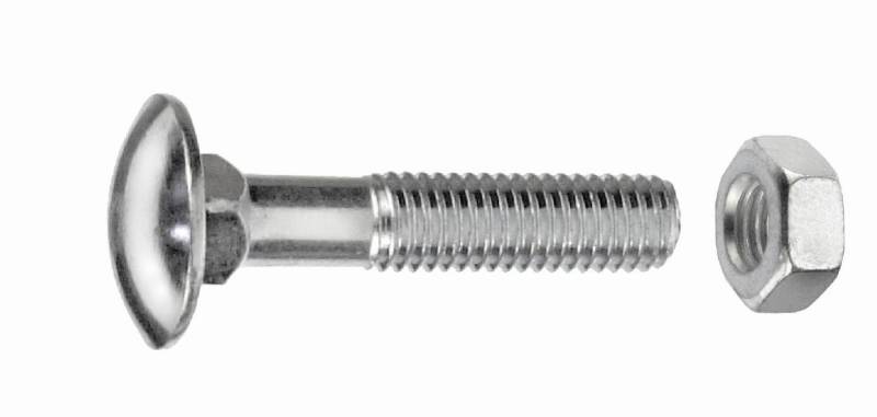 Schlossschrauben M10 x 80 mm, 15 Stück von Connex