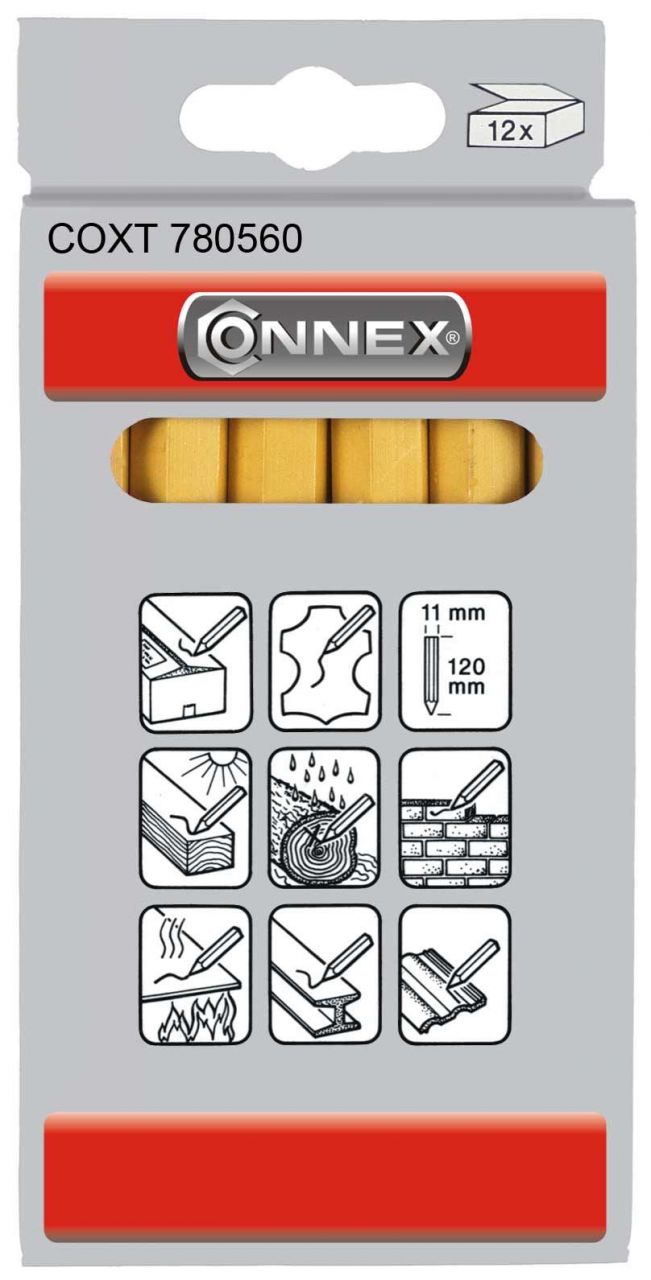Signierkreide gelb 12 Stück von Connex