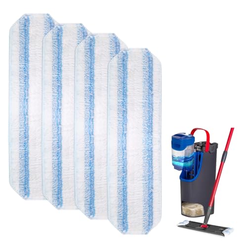 4 Stück Bodenwischer Ersatzbezug für Vileda H2PrO und O-Cedar H2PrO, Mikrofaser Wischmopp Ersatzteile Waschbare und Wiederverwendbare Ersatz Wischpad für alle Hartböden 4 Stück Bodenwischer Ersatzbezug für Vileda H2PrO und O-Cedar H2PrO, Mikrofaser Wischmopp Ersatzteile Waschbare und Wiederverwendbare Ersatz Wischpad für alle Hartböden von Connextion