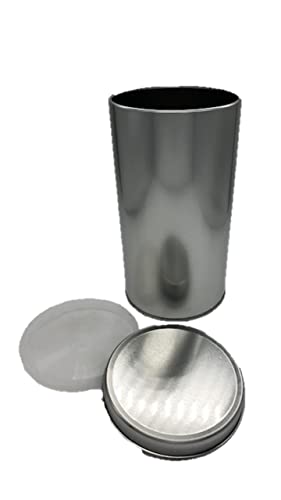 Aufbewahrungsdose - Silber Vorratsdose für Kaffeepads oder Tee plus Innendeckel von Conny Clever