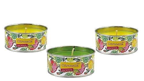 "Citronella Outdoor " Kerzen Zitronella Duftkerze 3 Stück Reisen Picknick Pool Familientreffen Sommergeschenk von Conny Clever