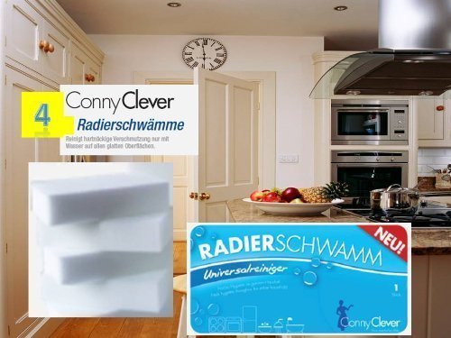 4er Radier-Schwamm Set in weiß das Original von Conny Clever® von Conny Clever