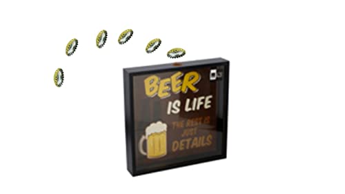 Conny Clever Kronkorkensammler - Flaschenverschluß Sammelkasten - Bierdeckel-Sammler und Sammelbox - Deckelsammler zum Aufhängen von Conny Clever