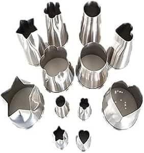 Edelstahl Set, 24 Stück, Verschiedene Formen für Tortendekoration und Zuckerguss von Conny Clever