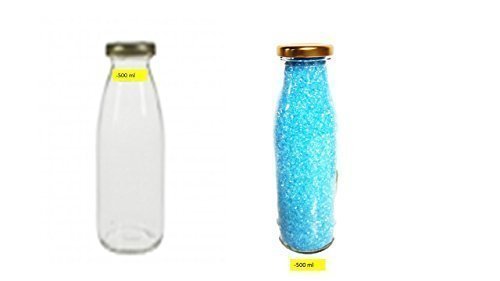 Fruchtsaft-Glasflasche zum Abfüllen, mit Deckel, 500ml (1 Stück) von Conny Clever