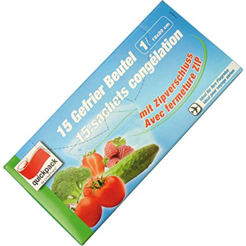 Gefrierbeutel 1L m. Druckverschlußleiste 18x20cm von Conny Clever