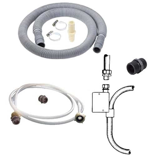 Geignet und passend für Miele und weitere Geschirrspülerzubehör/Wasserzu- und Ablaufverlängerung für Geschirrspüler / 2,5 m langer, WAK-Verlängerungsschlauch von Conny Clever