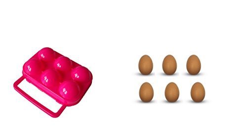Multifunktionsbox Transportbox für 6 Eier pink von Conny Clever