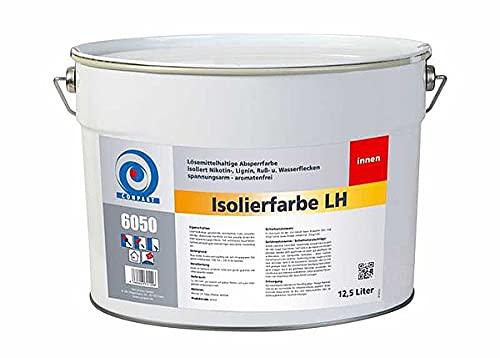 Conpart Isolierfarbe LH 6050 - Isolier- und Absperrfarben - Aromatenfreie, lösemittelhaltige, schnelltrocknende Einschicht-Renovierfarbe mit hoher Absperrwirkung - 12,5 Liter von Conpart