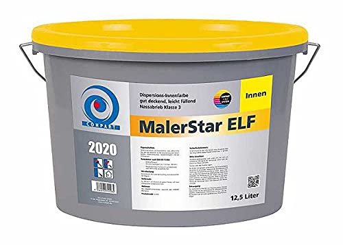 Conpart MalerStar ELF 2021 - Gut deckende Innenfarbe, für Wand- und Deckenbeschichtungen - 12,5 Liter - Altweiß von Conpart