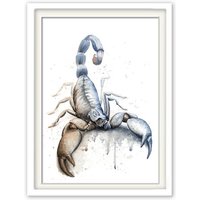 Poster Sternzeichen Skorpion, Sternzeichenposter Poster Sternzeichen Skorpion, Sternzeichenposter von ConradIllustration