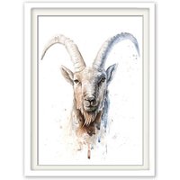 Poster Sternzeichen Steinbock von ConradIllustration