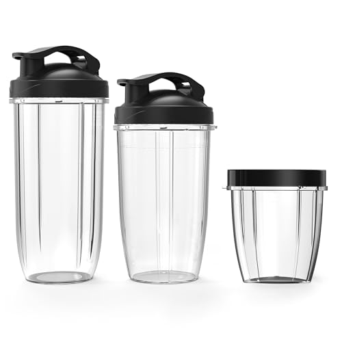 3 Ersatzbecher mit Deckel für Consciot CB08 Mixer von Consciot