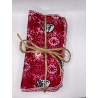 Alabama Roll Tide Wiederverwendbare Stoffservietten 8 "x 8" 2-Lagiges Set Mit 12 Umweltfreundlichen Papierlosen Papierhandtüchern von ConsciousHomeComfort