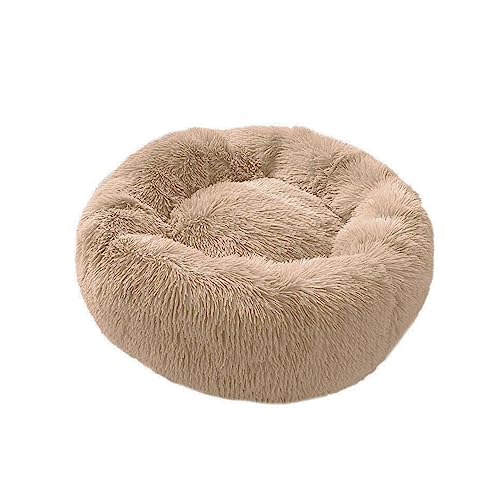 Consentida Pile Round Cradle - Anti-Stress Hundebett - 50 x 50 x 12 cm - Braun - Leicht zu reinigen Anti-Rutsch-Boden - Hundezubehör von Consentida