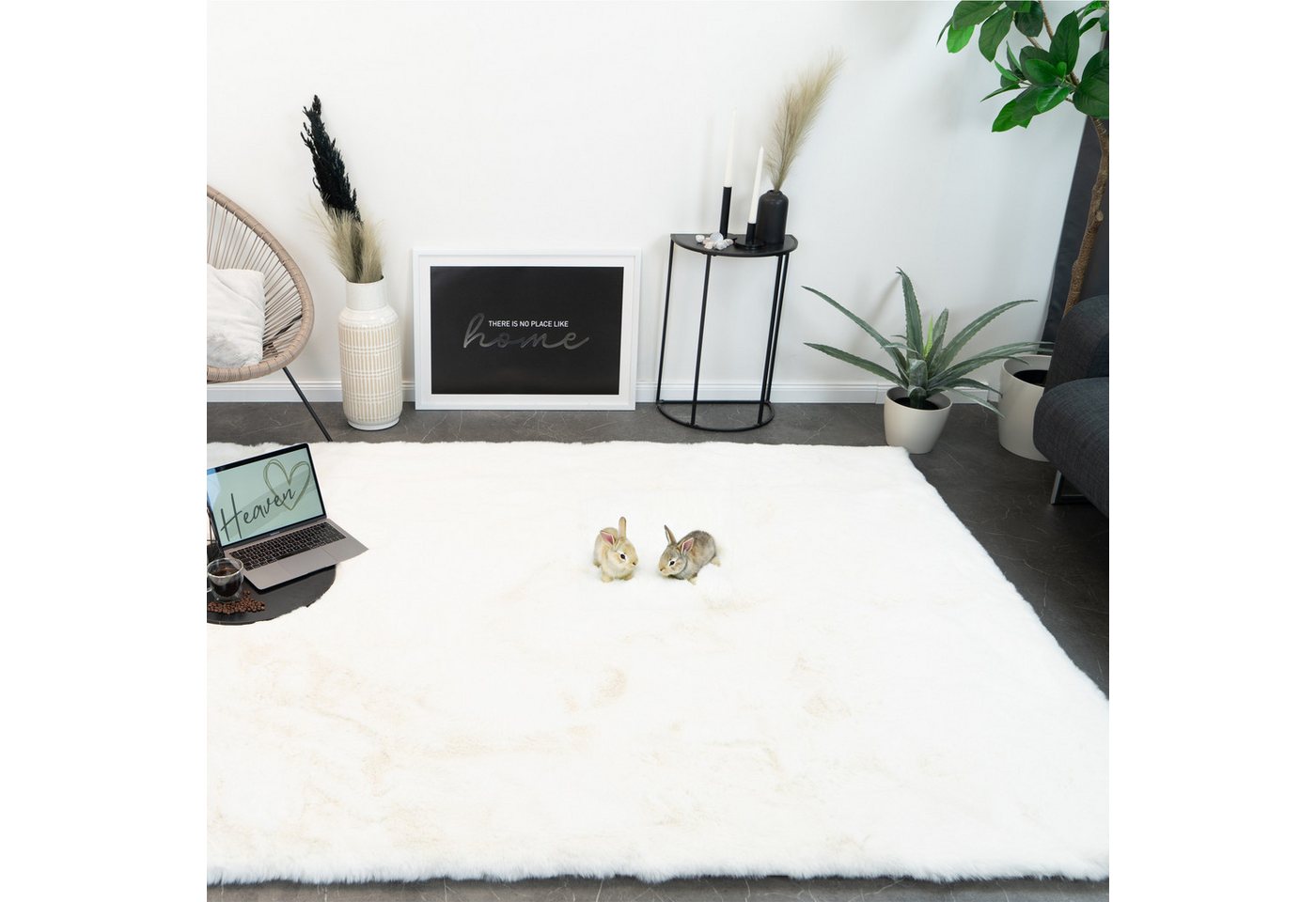 Consilio Concept Fellteppich Teppich Hasenfell Imitat HEAVEN Fell Hochflor rechteckig Höhe: 50 mm Consilio Concept Fellteppich Teppich Hasenfell Imitat HEAVEN Fell Hochflor rechteckig Höhe: 50 mm von Consilio Concept