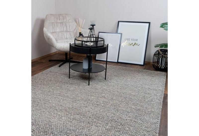 Consilio Concept Designteppich WOOLY Teppich Wohnzimmer Wolle Designer Natur Vegan Nachhaltig, Kugelteppich, Filzkugelteppich, Wollteppich von Consilio Concept