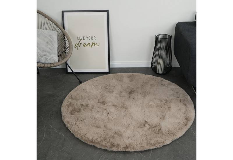 Consilio Concept Fellteppich Teppich Hasenfell Imitat CLOUD Fell Hochflor rechteckig Höhe: 39 mm, Rund von Consilio Concept