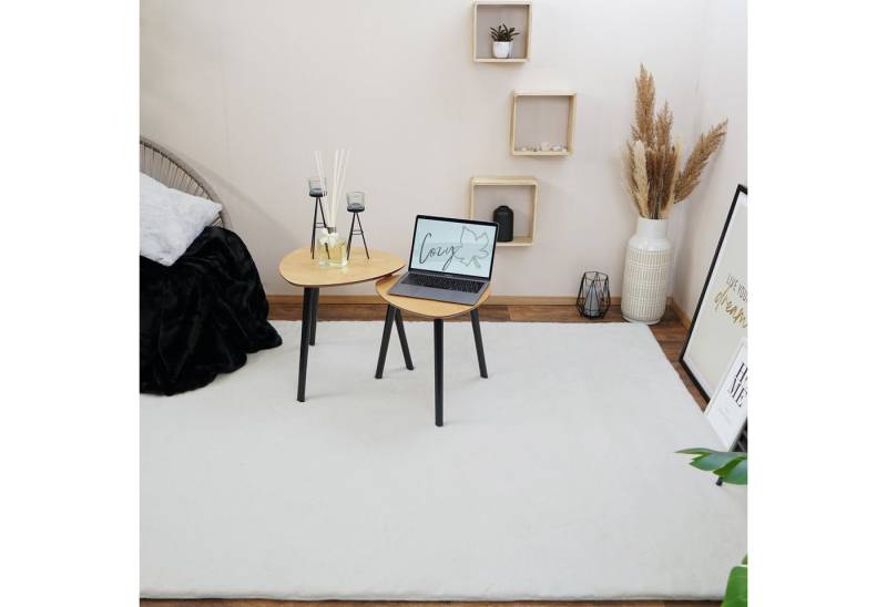 Consilio Concept Fellteppich Teppich Hasenfell Imitat COZY Fell Hochflor rechteckig Höhe: 22 mm von Consilio Concept