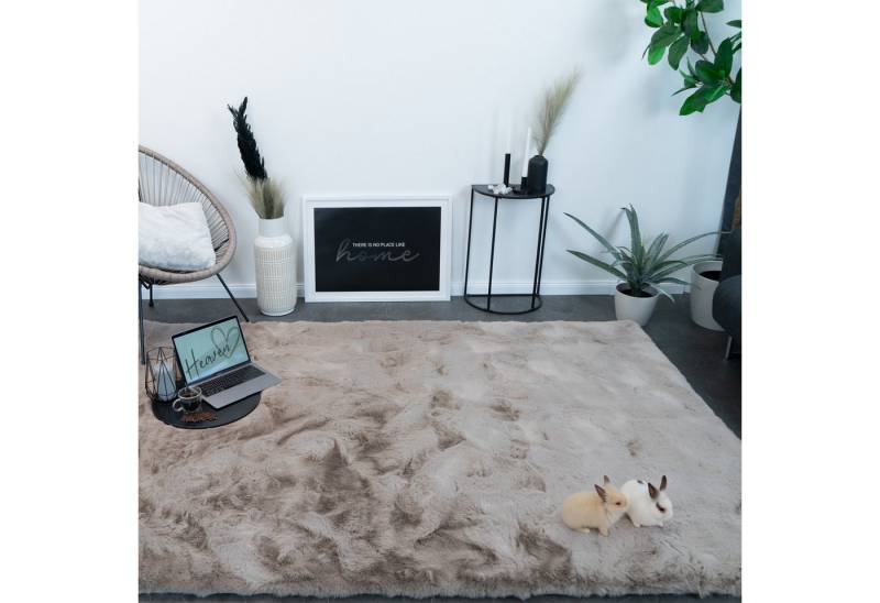 Consilio Concept Fellteppich Teppich Hasenfell Imitat HEAVEN Fell Hochflor rechteckig Höhe: 50 mm von Consilio Concept