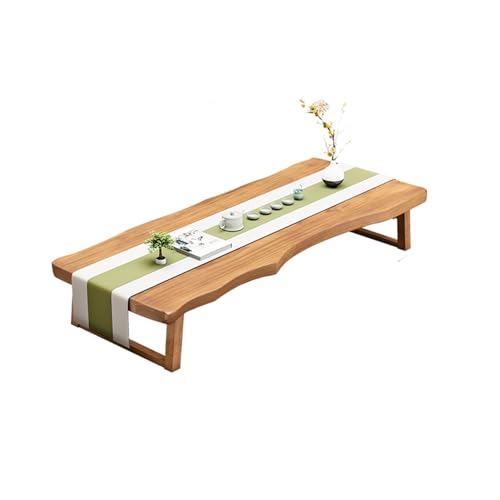 Conslika Massivholz Niedertisch 100-180cm Meditations- und Teetisch für Yoga Wohnzimmer & Balkon Tisch zum Essen und Entspannen(160cm) von Conslika