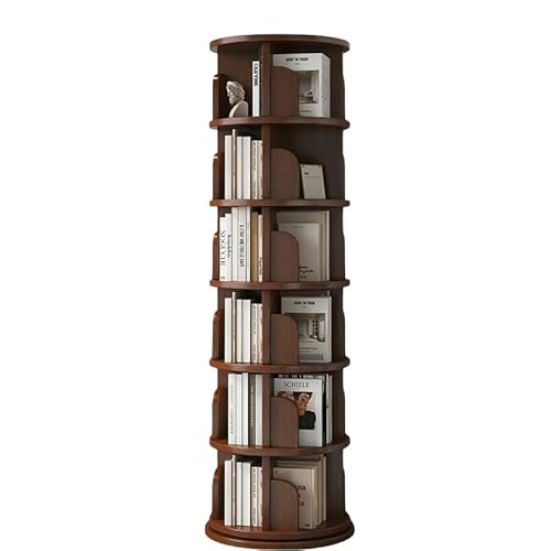 Drehbares Bücherregal Tower, 360 Display 3/4/5 Tier Floor Standing Bookcase Storage Rack, Corner Bookshelf for Small Space, Book Shelf Rotating Bookcase for Bedroom, Living Room, Study(Walnut color,40 Drehbares Bücherregal Tower, 360 Display 3/4/5 Tier Floor Standing Bookcase Storage Rack, Corner Bookshelf for Small Space, Book Shelf Rotating Bookcase for Bedroom, Living Room, Study(Walnut color,40 von Conslika