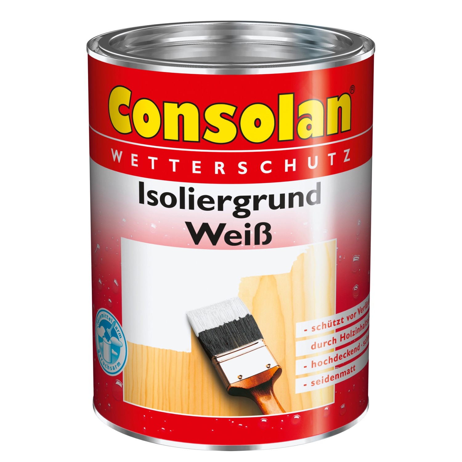 Consolan Isoliergrund Weiß seidenmatt 2,5 l von Consolan