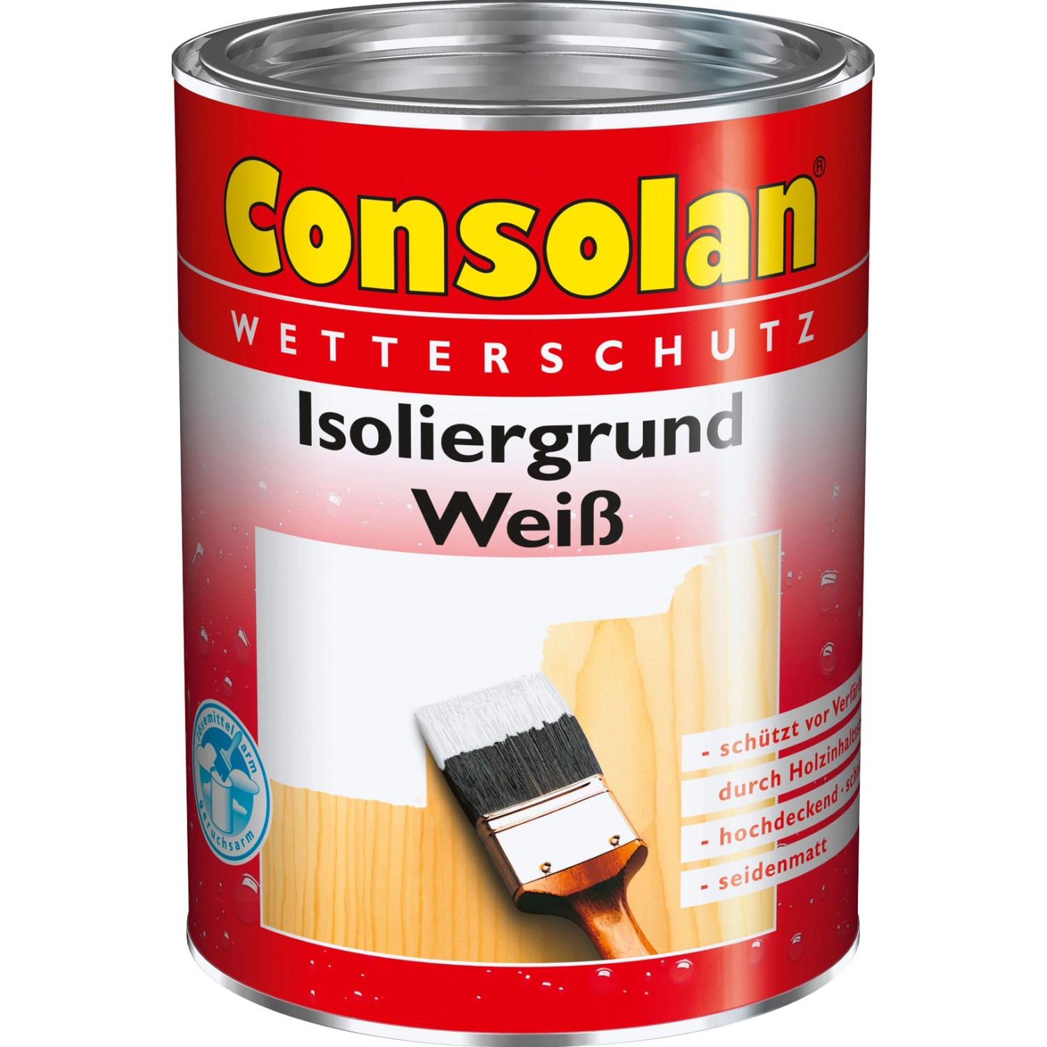 Consolan Isoliergrund Weiß seidenmatt 750 ml von Consolan