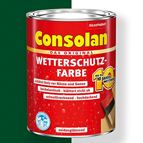 Consolan Wetterschutz-Farbe (750 ml, moosgruen) von Consolan