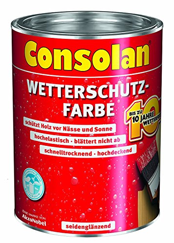 Consolan Wetterschutz-Farbe 5L (Weiß) von Consolan