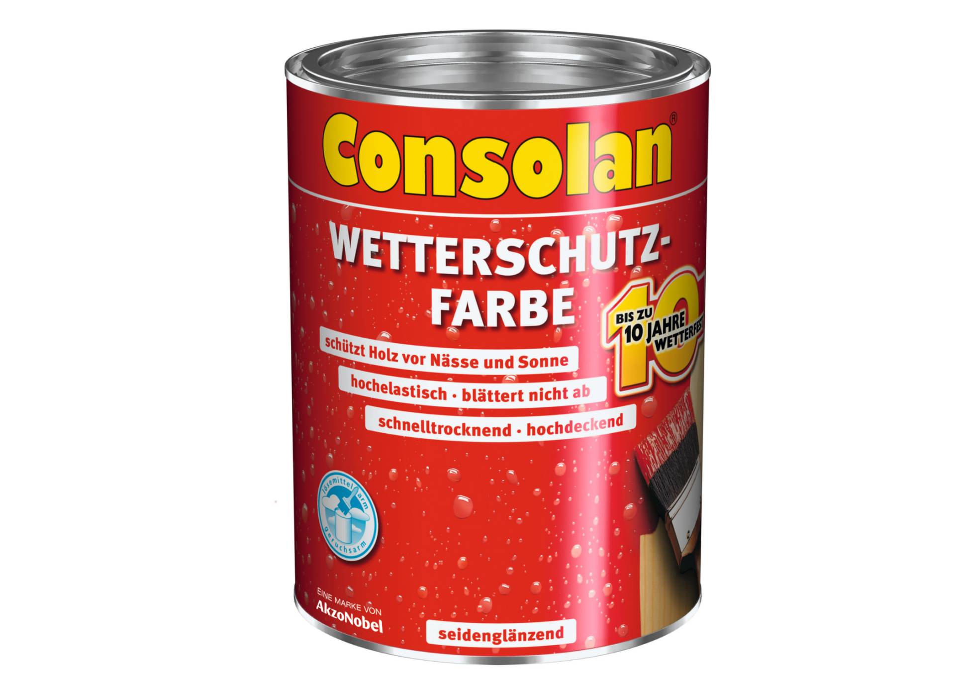 Consolan Wetterschutzfarbe anthrazitgrau 2,5 Liter von Consolan
