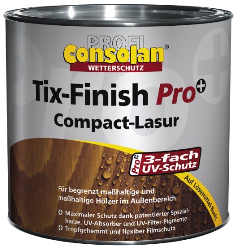 PROFI CONSOLAN WETTERSCHUTZ TIX-FINISH PRO+ COMPACT LASUR - 2.5 LTR (WEISSBUCHE) von Consolan