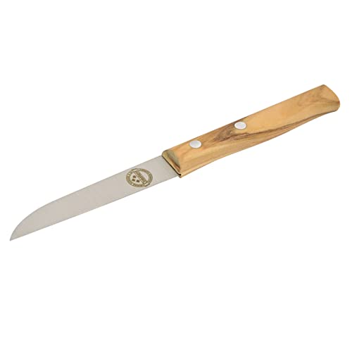 Constant - Solingen Messer mit Holzgriff Olive, Premium Gemüsemesser mit rostfreier Klinge aus Chrom-Stahl, extra scharfes Küchenmesser dank Dünnschliff & Handabzug, Made in Germany von Constant FRIEDR. HERDER A.S N SOLINGEN-GERMANY