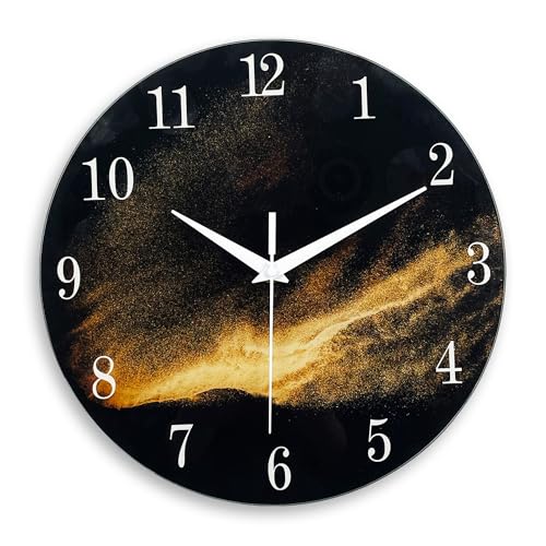 Constantplanet Glass Wall Clock 20 Inch Analog Wall Clocks for Living Room Decor Big Wall Clock Silent Constantplanet Glass Wall Clock 20 Inch Analog Wall Clocks for Living Room Decor Big Wall Clock Silent von Constantplanet