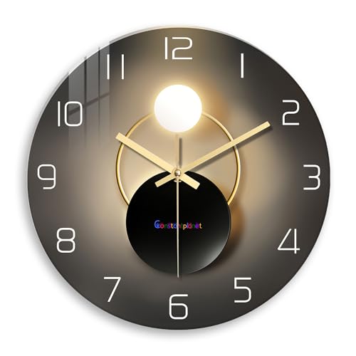 Modern Black and Gold Clock for Living Room 14 Inch Analog Wall Clocks Battery Operated Glass Wall Clock Decorative Modern Black and Gold Clock for Living Room 14 Inch Analog Wall Clocks Battery Operated Glass Wall Clock Decorative von Constantplanet