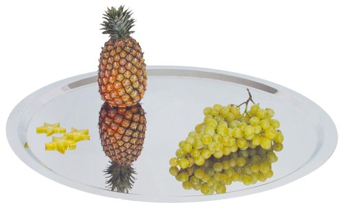 Contacto Edelstahl Bankettplatte rund 50 cm von Contacto