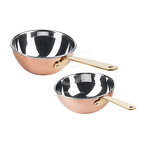 Wok aus Kupfer Contacto 14 cm (Set) von Contacto Bander